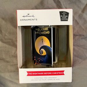 Ornament of The Nightmare Before Christmas VHS Cassette Tape